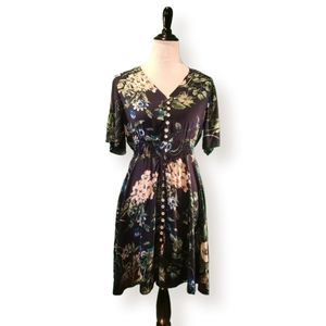 Navy Hawaiian Dress